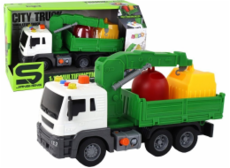 LeanToys Hasičský sbor s přívěsem a hasičským vozem v měřítku 1:16, zvuky a světla