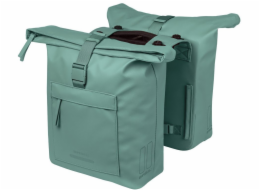 Basil DVOJITÁ BRAZNA BROOKLYN 41L, systém háků MIK, voděodolná, stříbrozelená (NOVINKA 2026)