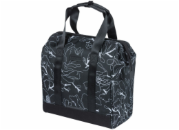 Basil Nákupní taška na kolo GRAND FLOWER 23L, systém háčků MIK, černá (NOVINKA 2026)