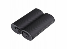 Veger powerbanka 2 x 5000 mAh s ohřívačem rukou 2,4A 2 ks černo-stříbrná