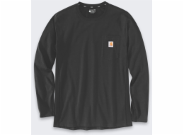 Carhartt Tričko Force Midweight s kapsou, černé