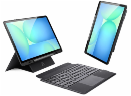 Dux Ducis Pouzdro s klávesnicí (řada DK) pro Samsung Tab S10 FE+ (Plus) s podsvícením - černé