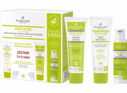 Floslek Dárková sada proti akné FLOSLEK Matující krém + Zklidňující sérum + Normalizační tonikum
