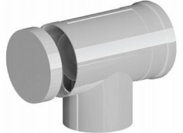 Ricom KOLENO Z BETONU PP-AL 87ST DN80/125 S REVIZI S TĚSNĚNÍM