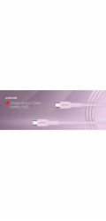 Canyon Kabel OnWire 60CL CC 60W COLOR Pletený 1m růžový CND-CCAP60AB10PK (5291485018641)