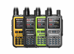 Vysílačka Baofeng UV-5R EU MINI USB-C Bluetooth VHF UHF Letecké pásmo Šedá