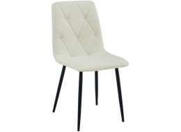 Leobert Židle LIBRA - béžová látka / černé nohy x 1