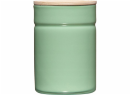 Riess RIESS - Kuchyňská nádoba s dřevěným víkem 0,5 l Slow Green