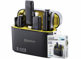 NoName PLATINET BEZDRÁTOVÝ KLOPOVÝ MIKROFON, DVOJITÁ SADA [46294]