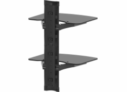 Ergosolid OVI-S2 - Police na audio/video/DVD, tvrzené sklo, velmi vysoká kvalita