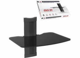 Ergosolid OVI-S1 - Police na audio/video/DVD, tvrzené sklo a velmi vysoká kvalita zpracování