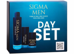 KANN Sigma Men Day Set mycí gel na tělo a vlasy 200ml + krém na ruce 100ml + denní krém 50ml