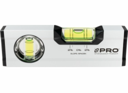 PRO LEVEL WHITE A HORIZONTÁLNÍ A VERTIKÁLNÍ INDIKÁTOR SKLON 2% 17 CM