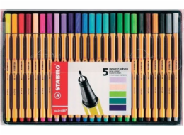 Stabilo Pouzdro na tenké hroty STABILO POINT 88 s držákem, 25 barev