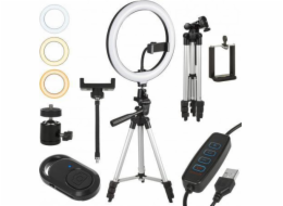 Maclean Stativ MACEAN RING LAMP 10 LED 12W PRO SELFIE SE STATIVEM MCE610
