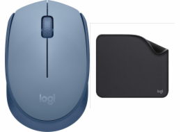 Logitech Myš M171 modrá (910-006866) + řada Studio - grafitová (956-000049)