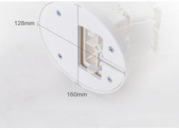 Ergosolid spirálový organizér kabelů bílý 1 kus