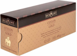 Richmont Richmont Ceylon Gold Tea 12x4g - Čistě černý FOP - Malé balení