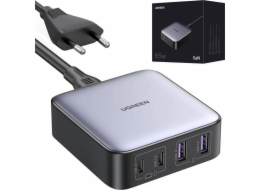 Ugreen Nabíječka UGREEN CD327 Nexode síťová nabíječka, 2x USB-C, 2x USB-A, GaN, 65W (šedá)