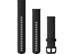 Garmin Silikonový řemínek na zápěstí Quick Release 20 (černý/černá přezka) (010-13021-03)