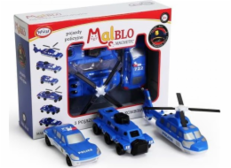 Malblo Magnetická policejní vozidla 3+ Malblo