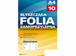 Argo Lesklá polyesterová fólie s lepidlem A4, 10 kusů (434020)