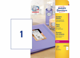 Avery Zweckform Lesklé etikety na výrobky 210 x 297 mm (L7767-40)