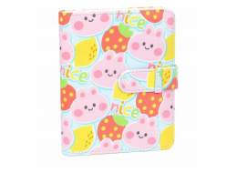 LoveInstant 64x fotoalbum pro Fujifilm INSTAX Mini 99 41 12 40 11 EVO LiPlay Link / Růžový medvídek - pěkné