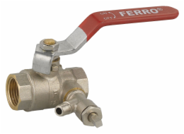 Ferro Kulový kohout 1 s hadicovým koncem, škrticí klapkou, odvzdušněním a zástrčkou (KPW3)