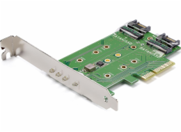 StarTech Řadič PCIe 3.0 x4 - 2x M.2 B-key + M.2 M-key (PEXM2SAT32N1)