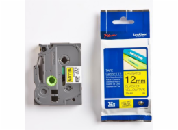 Brother Páska do tiskárny štítků s černým tiskem a žlutým podkladem, laminovaná 12 mm x 8 m (TZE631)