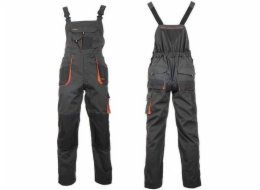 NoName Klasické ochranné montérky velikosti 68/188/120 grafitově oranžové