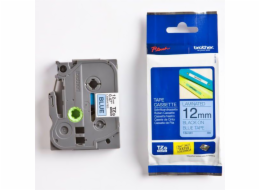 Brother Páska do tiskárny štítků s černým tiskem / modrým podkladem, laminovaná 12 mm x 8 m (TZE531)