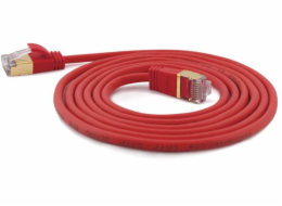 Wantec Wantec 10,00m Cat.7 RohCable patch kabel S/STP RJ45 zástrčka červená - Síť - Patch kabel Síťový kabel (7165)