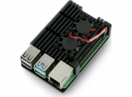 JustPi Dvouventilátorová skříň Raspberry Pi 4B (LT-4B02)