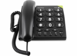 Doro Pevná linka Doro PhoneEasy 311C, černá