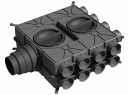 Wolf-Garten Rozdělovač vzduchu Wolf DN 125-180 16 trysek DN75 s 8 krytkami