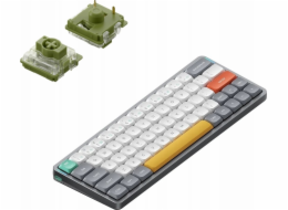 Nuphy - Air60 V2 Bezdrátová mechanická klávesnice - Bezdrátová tenká mechanická klávesnice Lunar Gray Mech