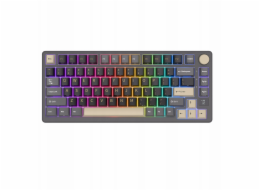 Royal Kludge Klávesnice RK M75 RGB Phantom s podsvícením | 75%, Hot-swap, hnědé spínače, US