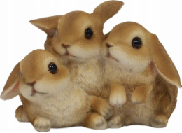 ProGarden Zahradní figurka, roztomilí králíčci, 17 x 12 x 11,5 cm