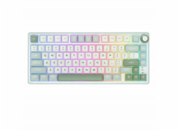 Royal Kludge RK R75 RGB Sky Cyan klávesnice | 75%, Hot-swap, Síťové spínače, US