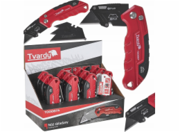 Tvardy Skládací nůž FASTFOLD s lichoběžníkovou čepelí 60x19x0,6mm SK2H – výstavní box (12/96)