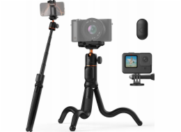 K&F Flexibilní stativová hlava Selfie tyč Fotoaparát Videokamera Telefon + Dálkové ovládání / KF09.152