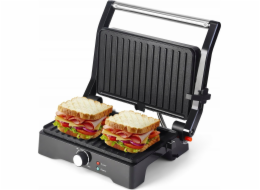 LTC Elektrický gril a toustovač 1500W, otevírání 180°*, nerezová ocel