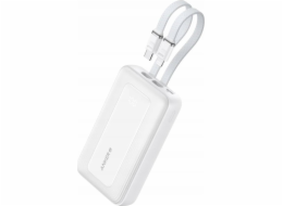 Anker Powerbanka Anker (10K, 30W, vestavěný kabel USB-C + Lightning), bílá | Anker