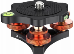 K&F Profesionální video závitová hlava 15 kg LP-48 hliníková 2x vodováha / KF31.104