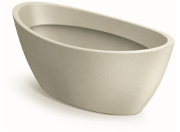 Prosperplast OVÁLNÝ KVĚTINÁČ ARIA - PÍSKOVÝ