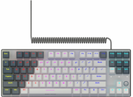 Lorgar Azar 514 Drátová mechanická herní klávesnice, RGB, bílá