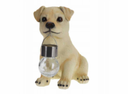 Home Styling Collection Figurka psa se solární lampou