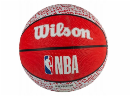 Wilson NBA City Paris Mini míč WZ4033001XB červený 3